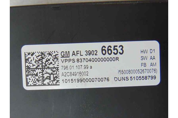 39026653 MODULO ELECTRONICO OPEL ASTRA K BERLINA 5P