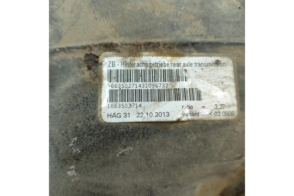 Reductor Trasero Mercedes-Benz GL (X166) A1663502714 3.0L 190 kW 2014