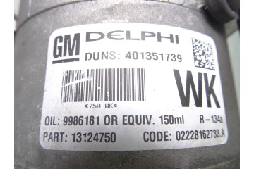 13124750 COMPRESOR AIRE ACONDICIONADO OPEL ASTRA H TWIN TOP