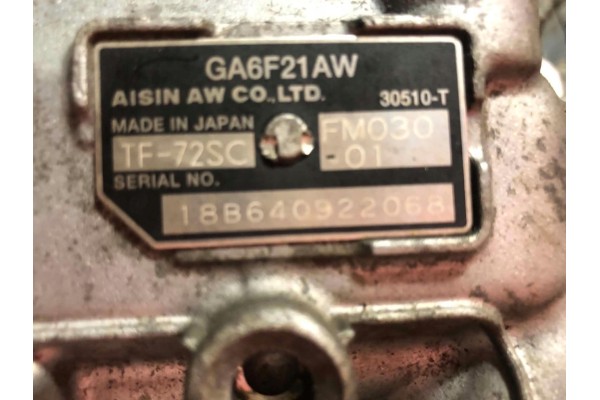 Automatic transmission GA6F21AW TF 72SC BMW X1 F48 Transmission type automatic
