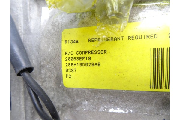 2S6H19D629AB COMPRESOR AIRE ACONDICIONADO FORD FIESTA (CBK)