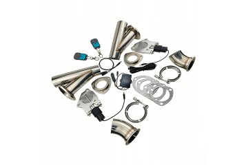 12V 63MM DUAL VALVE EXHAUST THROTTLE WITH REMOTE CONTROL