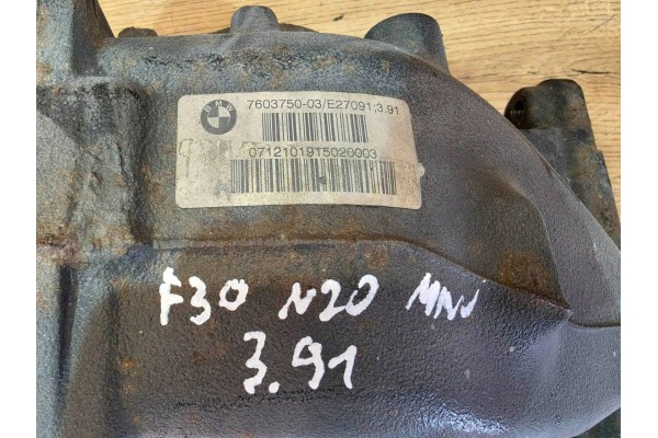 Rear differential n20b28 manual 3 91 BMW 3 F30 F35 F31 7603750 Car type passenger cars