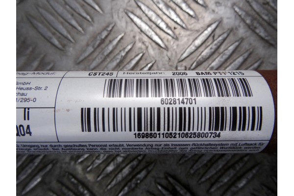 16986011052 AIRBAG CORTINA DELANTERO IZQUIERDO MERCEDES-BENZ CLASE B (BM 245)