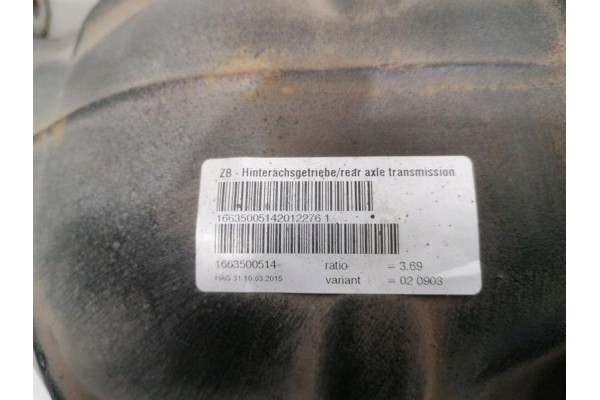 Mercedes GLE W292 C292 rear differential A1663500514 M157 3 69 AMG Catalog number of the part A1663500514