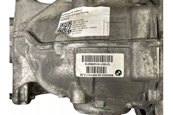 Rear differential BMW X5 OEM 33109846337 Catalog number of the original U010844 33109846337 8662655 LL13057