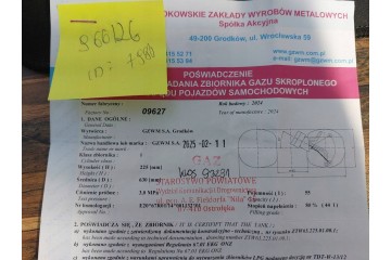 BUTLA GAZOWA LPG 55L 2034R W KOO PAPIER ZAWOR ID 239948 Part manufacturer GZWM