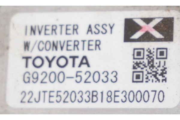 Toyota Yaris III XP13 2018 Hybrid 39 000 km Power Converter G9200 52033 Engine type not specified
