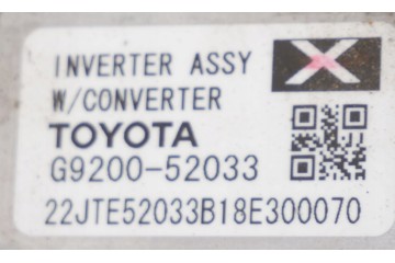 Toyota Yaris III XP13 2018 Hybrid 39 000 km Power Converter G9200 52033 Engine type not specified