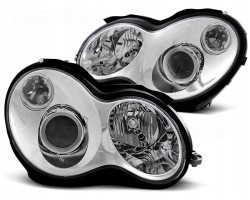 Headlights Lamp kp Chrome Tuning Lens h7 Mercedes C Class 203 2000 2007