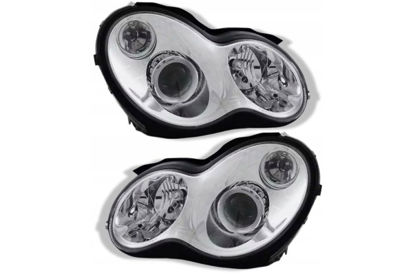 Headlights Lamp kp Chrome Tuning Lens h7 Mercedes C Class 203 2000 2007 Catalog number of the part 440 1148PXLD7E1