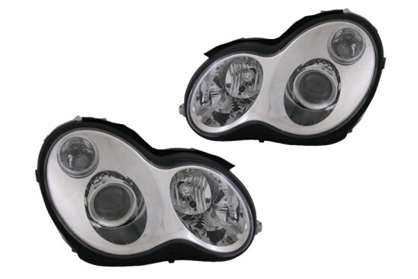 Headlights Lamp kp Chrome Tuning Lens h7 Mercedes C Class 203 2000 2007 Part manufacturer Abakus