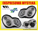 Headlights Lamp kp Chrome Tuning Lens h7 Mercedes C Class 203 2000 2007 Car type passenger cars