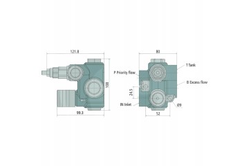 Walvoil BLB 3 drozny sterujacy przepywem z DBV RF70 Part manufacturer no brand