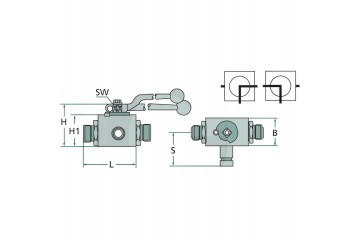 PISTER Zawor kulowy BKR 3L DN 25 1 BSP