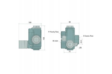 BLB 3 Way RF70 Flow Control Valve Part manufacturer no brand