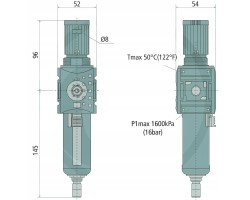 WKF K1 3 8 8 M Filter Regulator BG 1