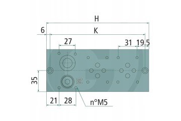 GRANIT base patron plate 4 times NG06 Customs tariff code 84818079