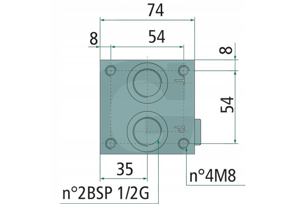Placa base/patrón GRANIT 4 veces NG06