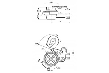 Pneumatic connector Wabco M22x1 5 hard Catalog number of the part 4522010100