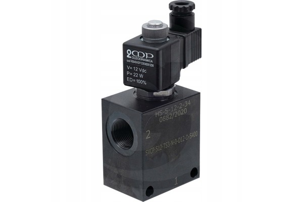 Oleodinamica Marchesini 2 2 multi way valve ZWV E NC 1 12 S 12V Part manufacturer Granit