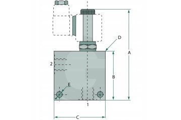 Oleodinamica Marchesini 2 2 multi way valve ZWV E NC 2 12 S 12V Catalog number of the part 85016097