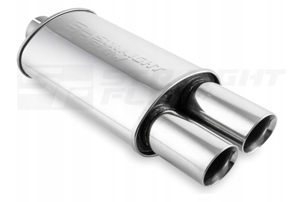 MALGO FINAL SILENCER 115x185 1in2out Inlet 63mm Outlet 76mm SFM003