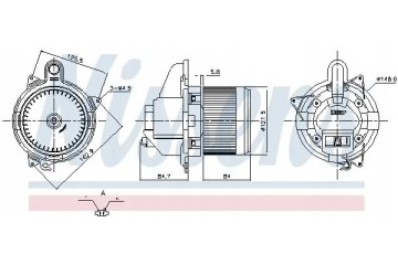 BLOWER AIR SUPPLY FAN 87846 NISSENS Catalog number of substitutes AKS DASIS 188149N VEMO V46 03 0013