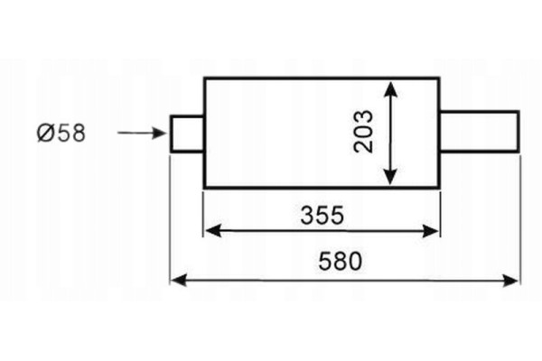 Final Silencer Sports Bass Universal WM Sport 93841 Oval Input 58 Customs tariff code 87089235