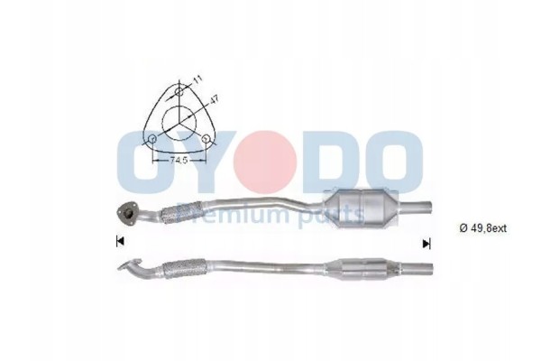 20N0095 OYO OYO CATALYTIC CONVERTER OPEL OYODO