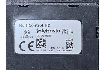 Webasto Air Top 2000 STC 12V diesel zestaw 2021 Multicontrol Packaging status no packaging