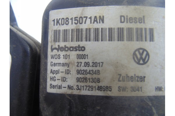 Calefactor de estacionamiento Webasto VW Touran Caddy III Facelift 10-