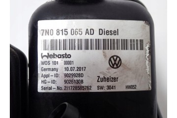 WEBASTO PARKING HEATER 7N0815065AD ALHAMBRA SHARAN II 7N 2 0 TDI 17R Catalog number of the original WERSJA EUROPEJSKA EUROPA EU 