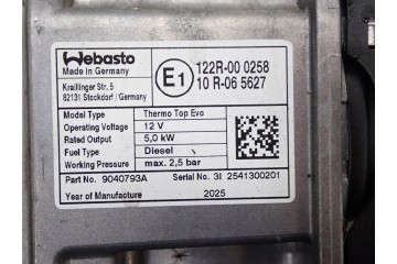 Calefactor estacionario original WEBASTO 3Q0815005AP para VW Passat B8