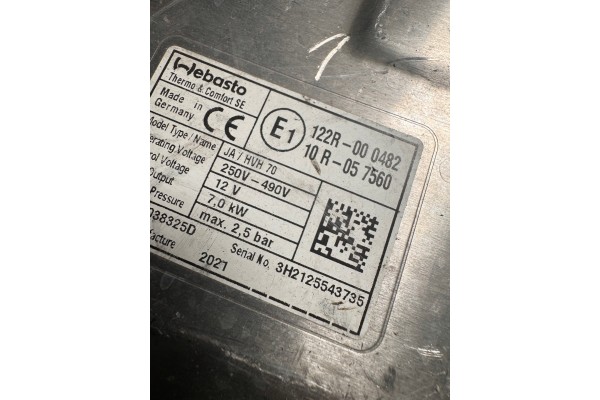 LAND ROVER DISCOVERY V WEBASTO PARKING HEATER 9038325D Car type passenger cars
