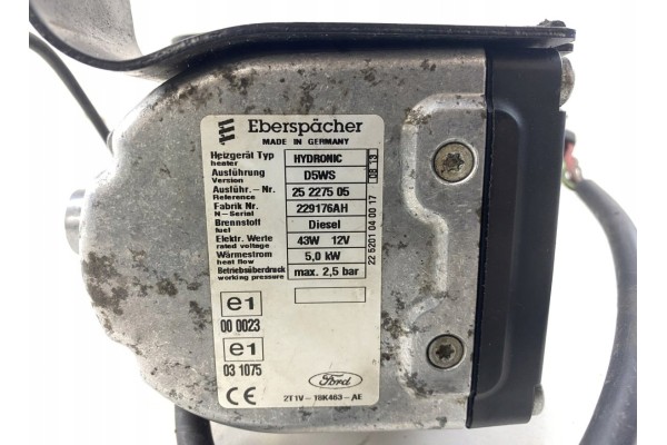 5050284 Auxiliary heater pakring Webasto Ford Transit Connect I Car type passenger cars