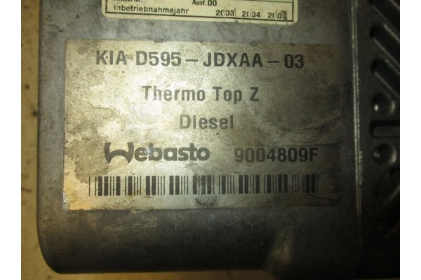 9004809F Auxiliary pakring heater Webasto KIA SORENTO I JC Quality of parts according to GVO Q original with factory logo OEM OE