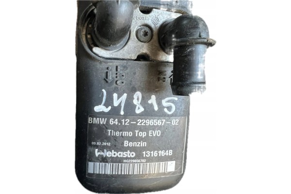 6412229656702 Auxiliary heater pakring Webasto BMW 3 F30 F31 F34 Quality of parts according to GVO Q original with factory logo 