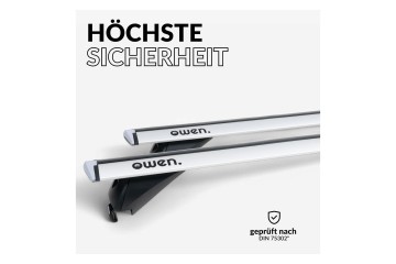 Roof rack 120 cm universal for open rails 90 kg Catalog number of the part B0CL4HK917