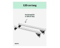 Baca Universal de 120 cm para Coches con Techo Cerrado