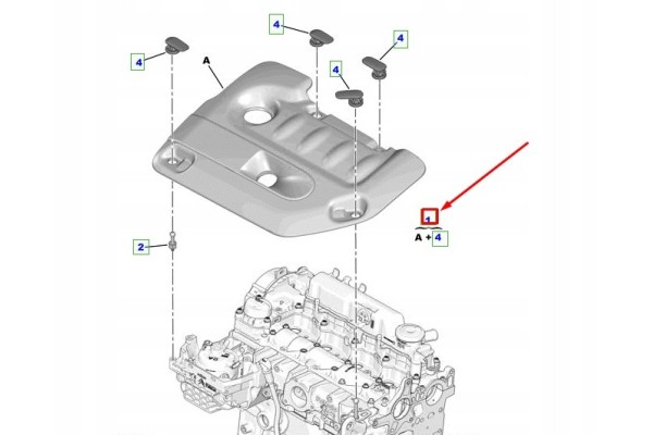 TOYOTA PROACE MPY Upper Engine Guard SU001A3606 ORIGINAL