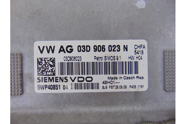 03D906023N  CENTRALITA MOTOR UCE SKODA FABIA (5J2) Active 2009 03D906023N 190459 SKODA - 3