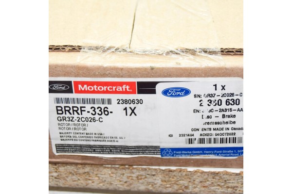 Disco de Freno Trasero FORD MUSTANG MK6 2380630 JR3C-2A315-AA ORIGINAL