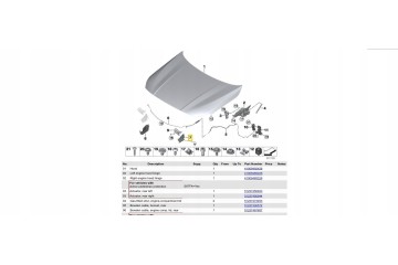 Mask lock active left BMW F40 F44 G20 G21 Original 51237468349 Catalog number of the part 51237468349