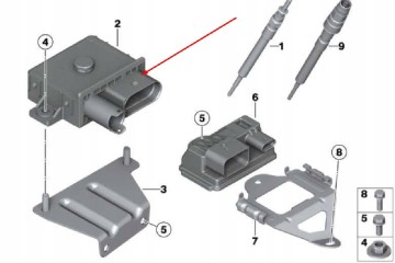 Relé de Bujías Incandescentes BMW 3 E90 E91 E92 E93 N57 12218591724 