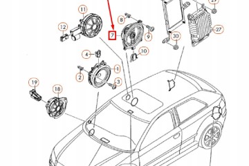 OE VAG SPEAKER AUDI A3 08 13 Part manufacturer no brand