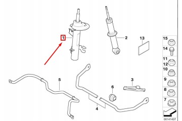 MINI COOPER R50 Shock Absorber Left Front 31316780521 31316768409 Original Car type passenger cars