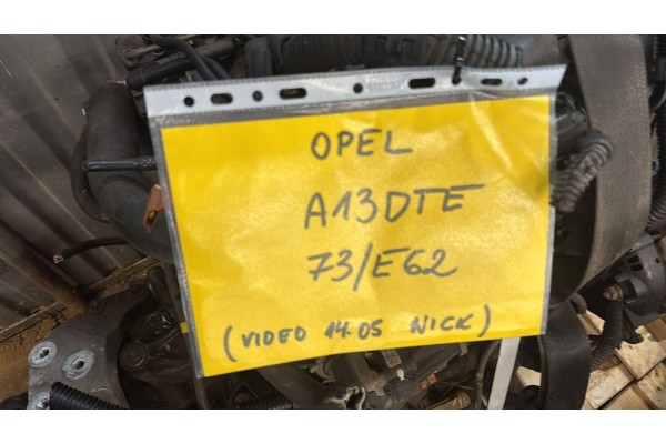 Motor completo Opel A13DTC 1.3 diésel con equipo completo listo VIDEO