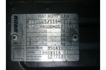 GRANDE PUNTO DOBLO FIORINO QUBO COMPLETE ENGINE 1 4 350A1000 FOR FIRING Car type cargo vans passenger cars