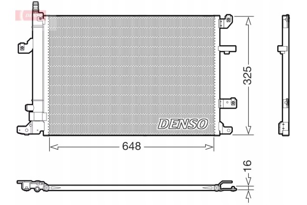 AIR CONDITIONING CONDENSER DENSO DCN33017